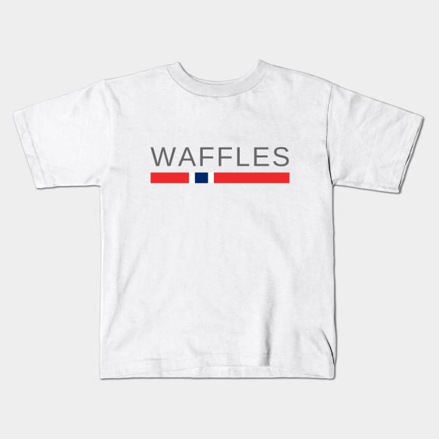 Waffles | Wafles | Vafler Norway Kids T-Shirt by tshirtsnorway